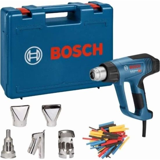 Bosch Professional 06012A6301 Décapeur Thermique GHG 23-66 (2300 W, Plage de Températures 50-650 °C, avec Ecran, 2 Buses, dans un