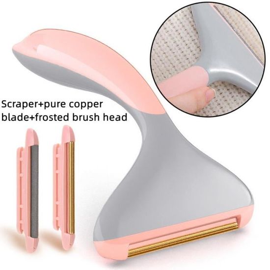 Peigne Anti-bouloche En Bois Et Acier - Rasoir à Vêtements, Enlève Poils D'animaux - Marque MJ