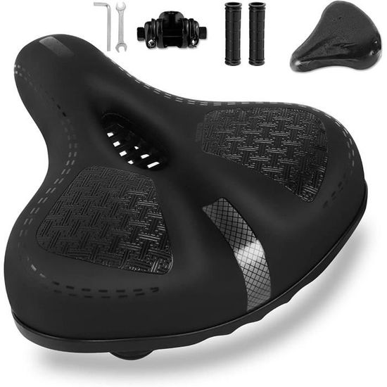 Selle Vélo Ergonomique Avec Gel – Noire, Creuse, Imperméable, Respirante, Universelle