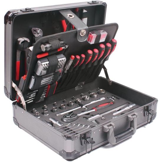 Mallette De Depannage En Aluminium 198 Pieces 119 Outils 15155