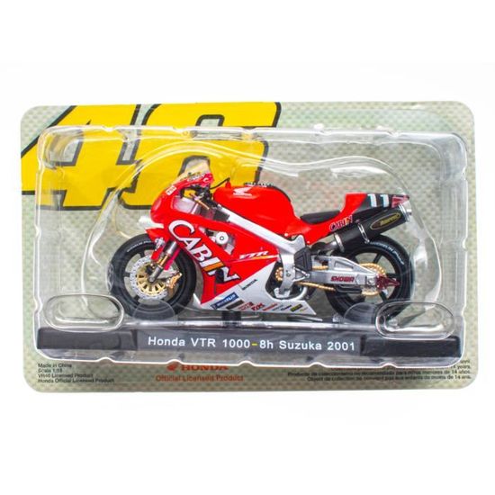 Réplique Moto Honda VTR 1000 Au 1/18 - Valentino Rossi 2001 - Marque Altaya - Neuf