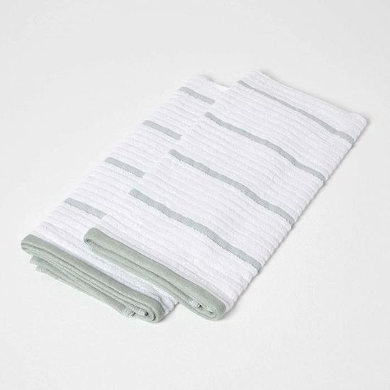 Lot De 3 Torchons "Bayado" 50x70cm Noir