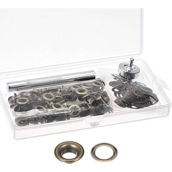 Vvhippo 120 Pièces Trousse à Oeillets Pour Bâche, Diamètre
