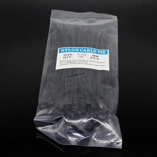 1000 Attaches Câble 8 Pouces 40 Lbs - Nylon Blanc, Résistant UV, Auto-bloquantes