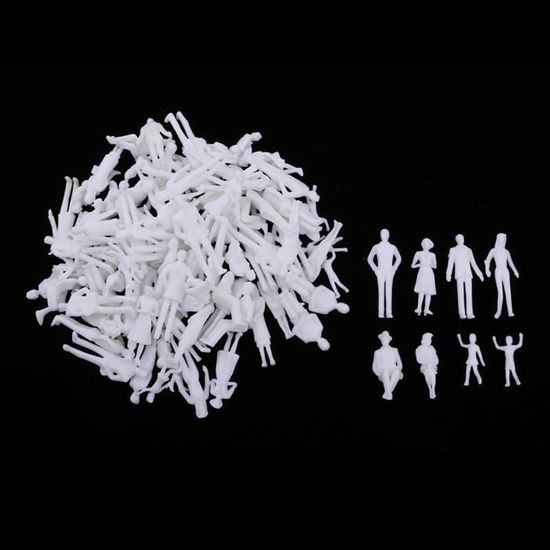 100 Figurines Miniatures HO-SFSM - Échelle 1:75 Pour Maquettes, Trains Et Décors Miniatures