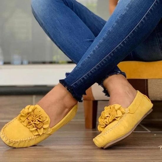 Soulier jaune femme cheap