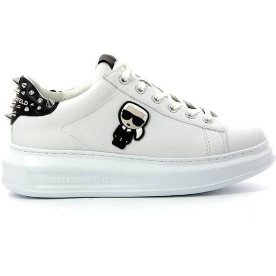 Basket Femme KARL LAGERFELD KL62529 Ikonic Stud - coloris : Noir -  pointurefemme : 40 - Cdiscount Chaussures