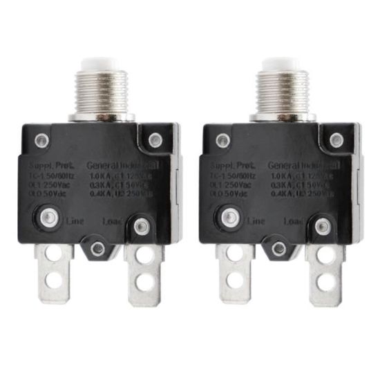 Disjoncteur Thermique 8A - Réinitialisation Manuelle, Protection Contre Les Surintensités - Pour Automobile Et Industrie