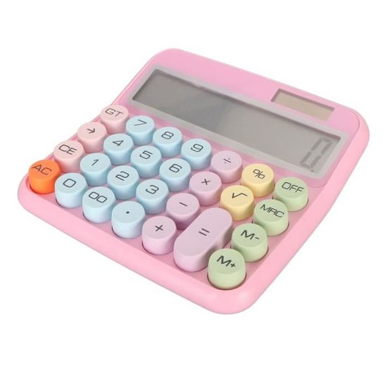Mr. Pen - Calculatrice 12 Chiffres à Boutons Mécaniques - Grand écran LCD - Format Portable - Pour Bureau Et école