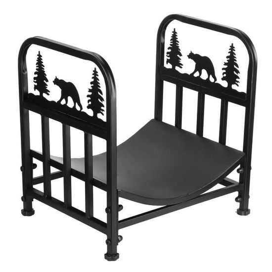 Râtelier Bois De Chauffage VIVOHOME 2.4m Avec Couvercle - Intérieur/Extérieur, Résistant