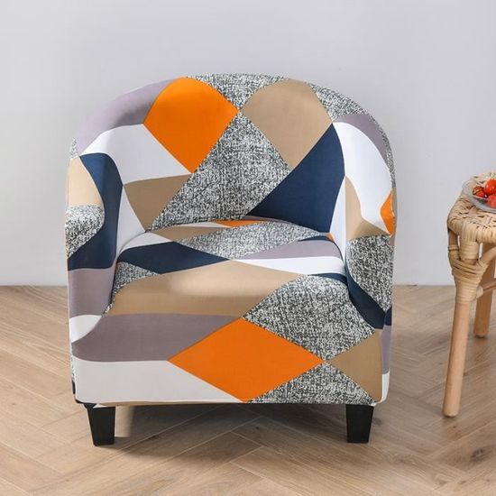 Color 17 -Housse extensible pour fauteuil de Club,en Spandex,imprimé Floral,pour baignoire,canapé,comptoir de Bar
