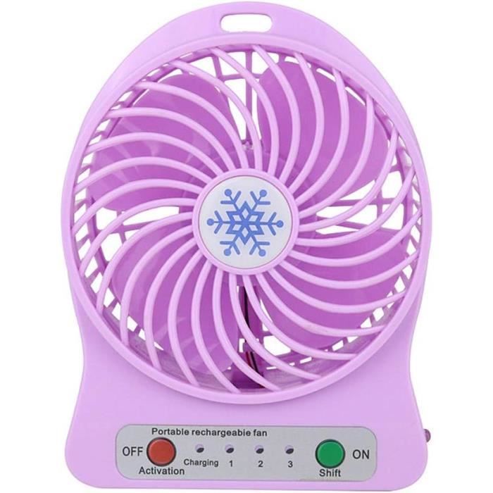 RISVOWO 6,5 Ventilateur de Bureau USB, Ventilateur Silencieux Réglable
