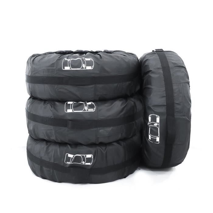 Lot De 5 Housses De Pneus Imperméables - Pour Pneus 19 à 23 Pouces (Diam. 80 Cm) - Taffetas Polyester - Transport Et Rangement - 6