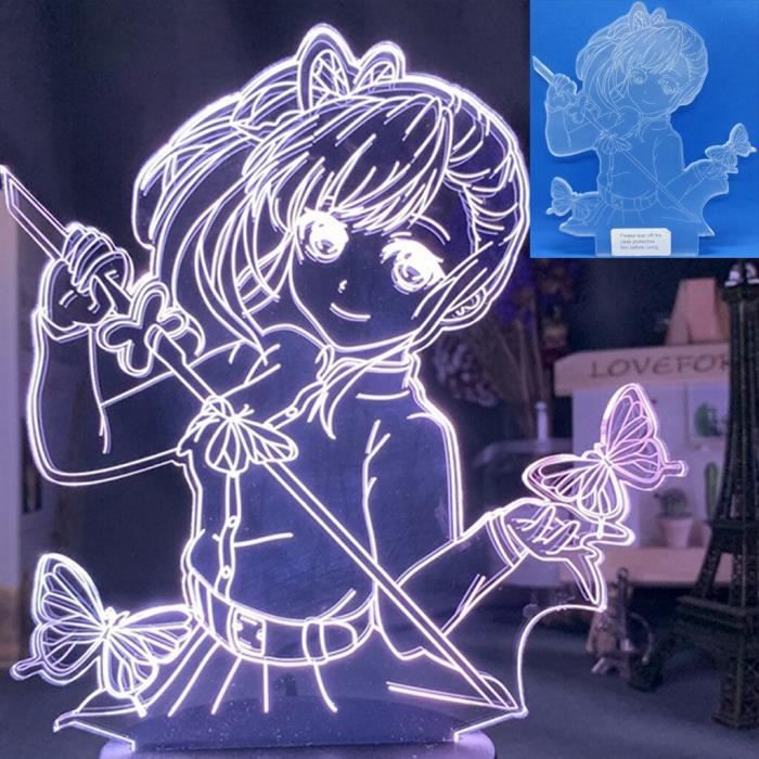 Lampe Veilleuse Résine époxy Demon Slayer Tomioka Giyuu - Alimentation USB, Multicolore, Style Moderne