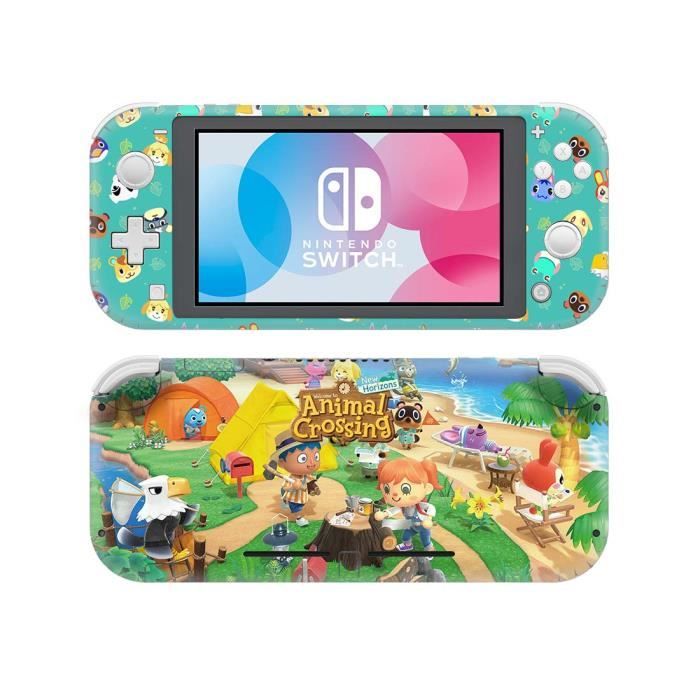Animal Crossing Complet d'autocollant de protection Sticker Skin Console pour Nintendo Switch Lite protecteur de Console NS Lite 06