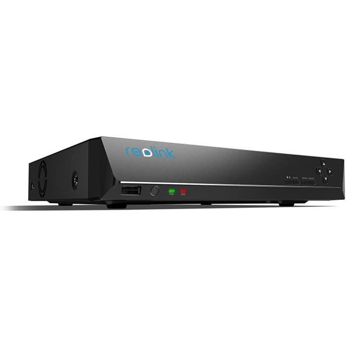 REOLINK PoE NVR 16 Canaux Caméra de Sécurité à Domicile Enregistrement de Vidéo avec Disque Dur de 3TO Supportez 24h x7j Enr 1441