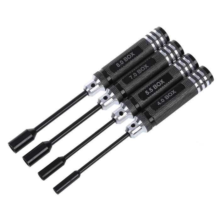 Metal Hex Cle Douille Tournevis Cle pour les modeles RC 4.0mm 5.5mm 7.0mm 8.0mm