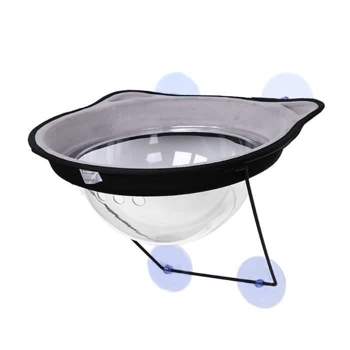 Hamac Lit de fenêtre de chats de tasse d'aspiration Chats créatifs reposant le siège avec le capot d'espace ZMQ91224003GY_3780