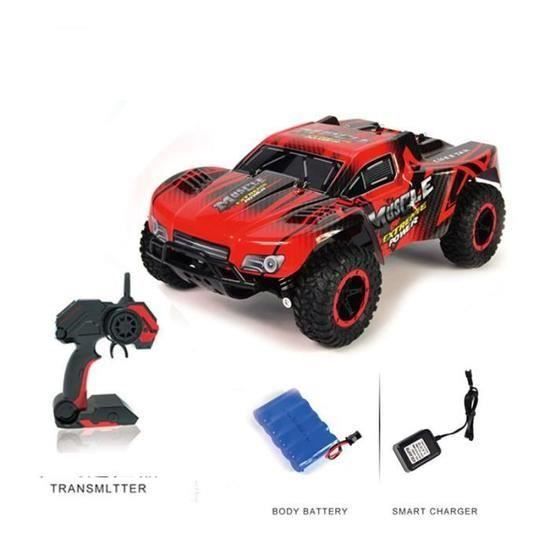 RC Voiture 1-16 Véhicule Télécommandée Haute Vitesse Tout Terrain 4WD 2,4 GHz Battrie Rechargable