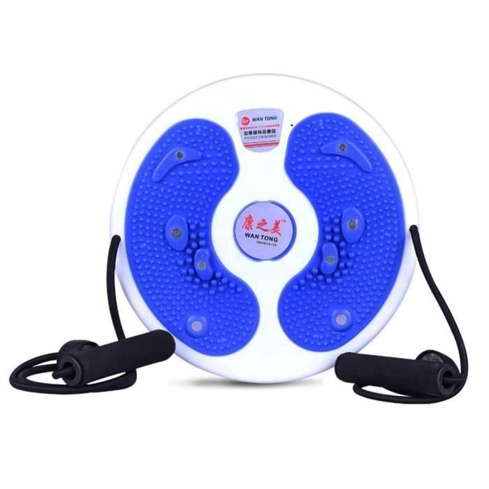 Plaque Twister de fitness magnétique avec corde Bleu