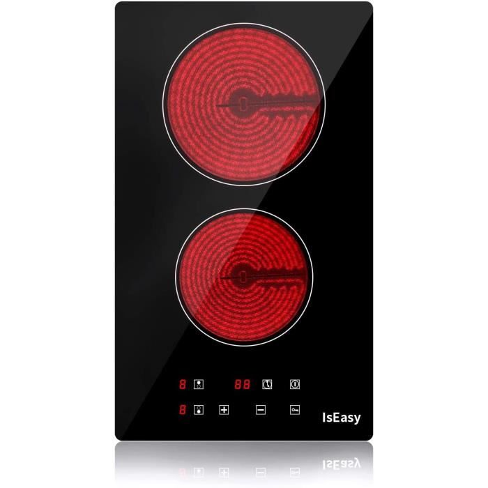 TABLE DE CUISSON INDUCTION - PLAQUE DE CUISSON INDUCTION Table De Cuisson Vitroceramique 2 Foyers, Encastrable Plaque Vitroc&e24