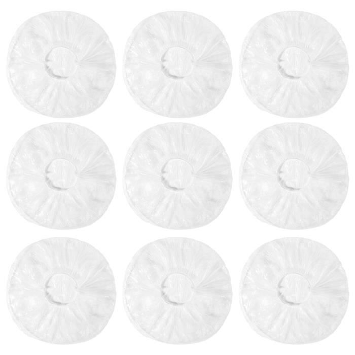 Boite à aliments,100 pièces jetables en plastique Film bol couverture élastique alimentaire poussière couvre Film - Type WHITE
