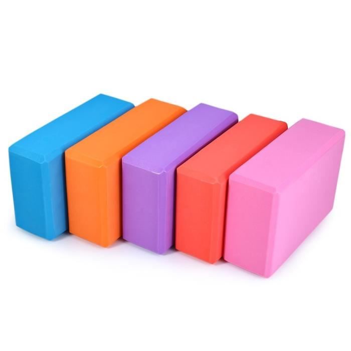 Blocs de Yoga EVA en mousse, exercice à domicile, Fitness, gymnastique, santé, outil de pratique, 23x15x7.5, MULTI