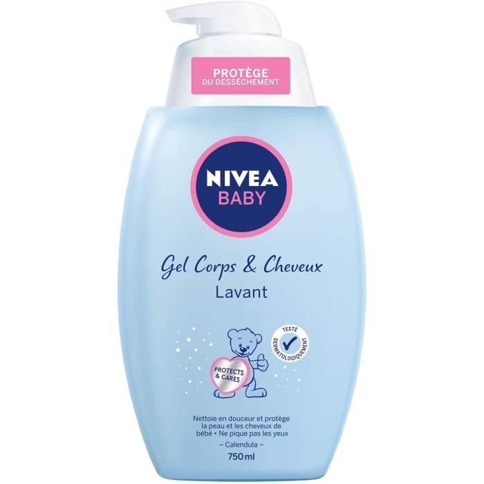 Gels douche Nivea Baby Gel Lavant Douceur Corps et Cheveux 750 ml 215 Gels douche Nivea Baby Gel Lavant Douceur Corps et Cheveux 750 ml 215,NIVEA,