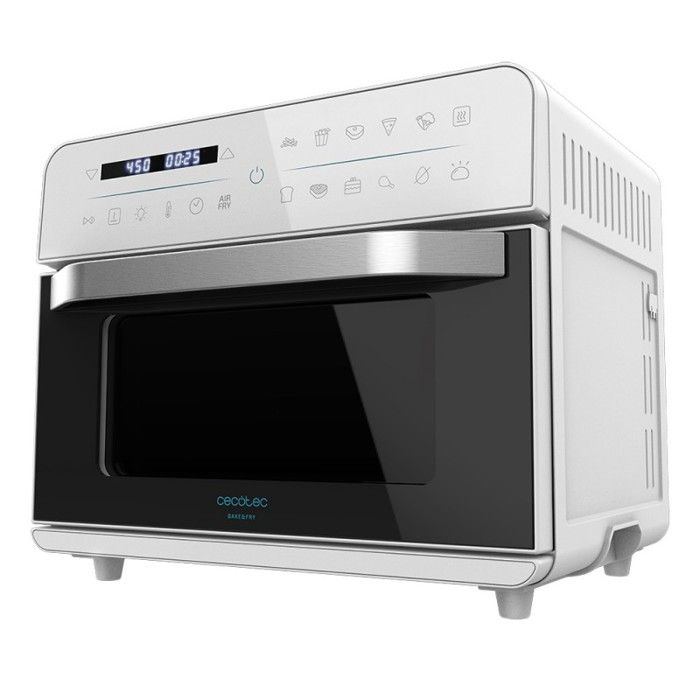 Cecotec Bake&Fry 2500 Touch White Mini-four friteuse avec air chaud, cuisson par convection, 25 litres de capacité, 1800 W.