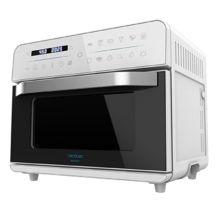 Cecotec Bake&Fry 2500 Touch White Mini-four friteuse avec air chaud, cuisson par convection, 25 litres de capacité, 1800 W.