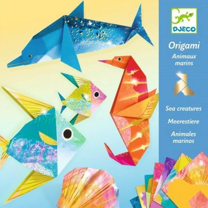 Origami : Animaux marins Coloris Unique
