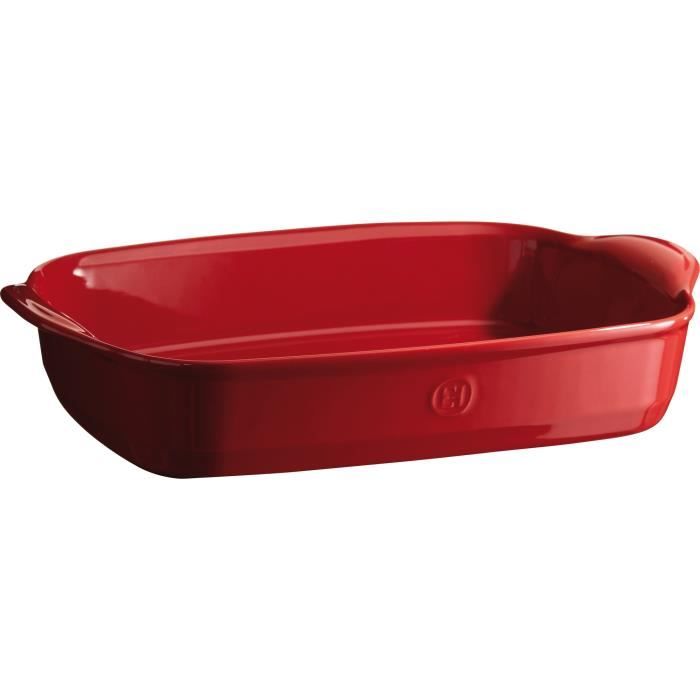 EMILE HENRY Plat à four rectangulaire - 36 x 23 x 9 cm - Grand cru
