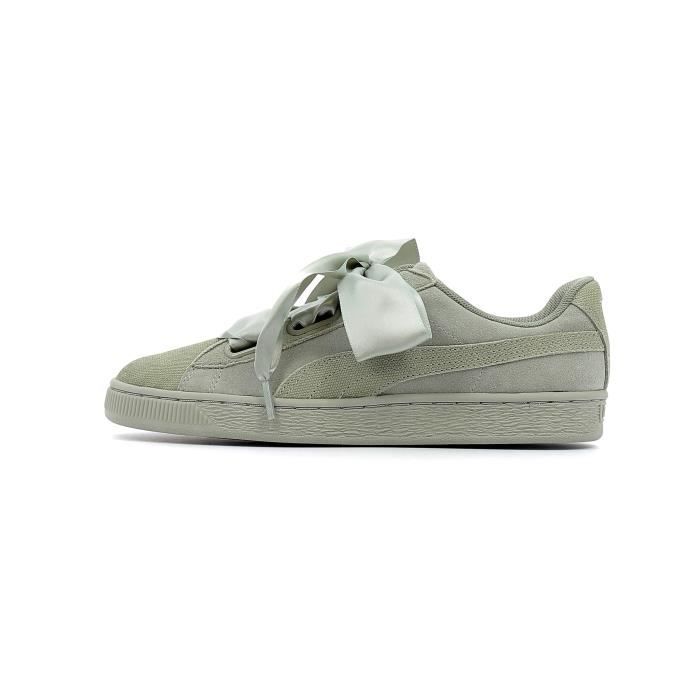 Baskets basses Puma Suede Heart Pebble coloris Rock Ridge - Rock Ridge