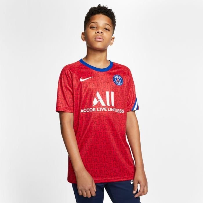 MAILLOT JUNIOR TOP PSG PARIS ROUGE 2020