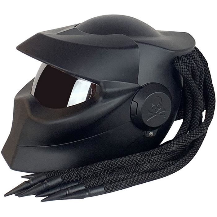 casque de cross-country à couverture complète de moto, casque intégral predator avec casque léger quatre saisons pour homme e