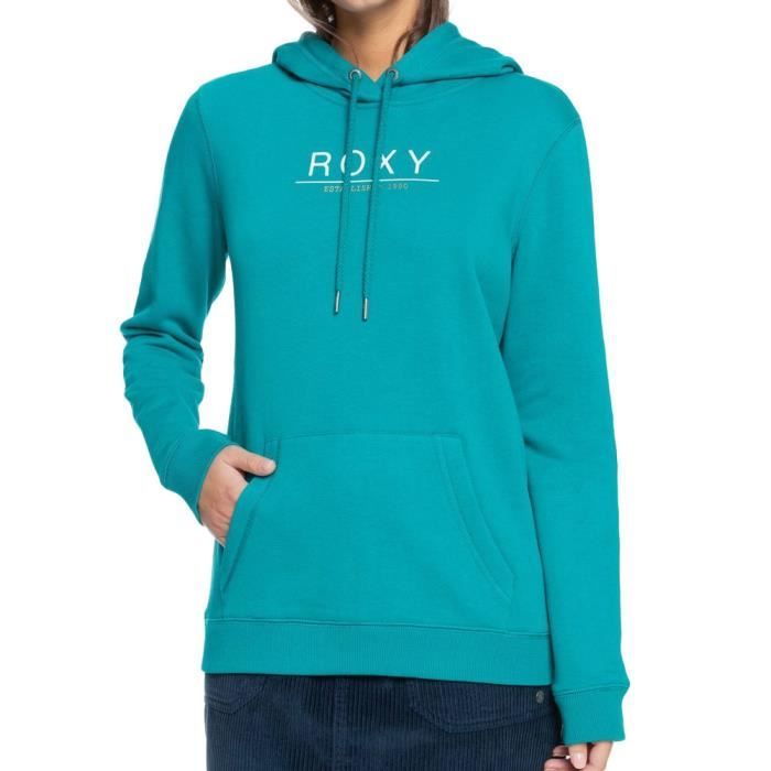 Sweat à capuche Turquoise Femme Roxy