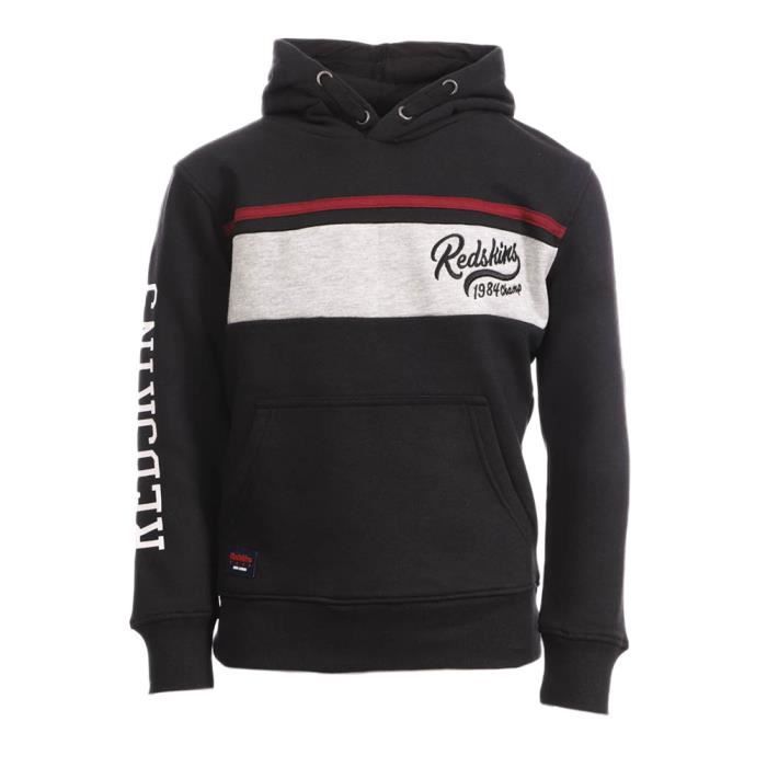 Sweat à capuche Noir Garçon Redskins 4601