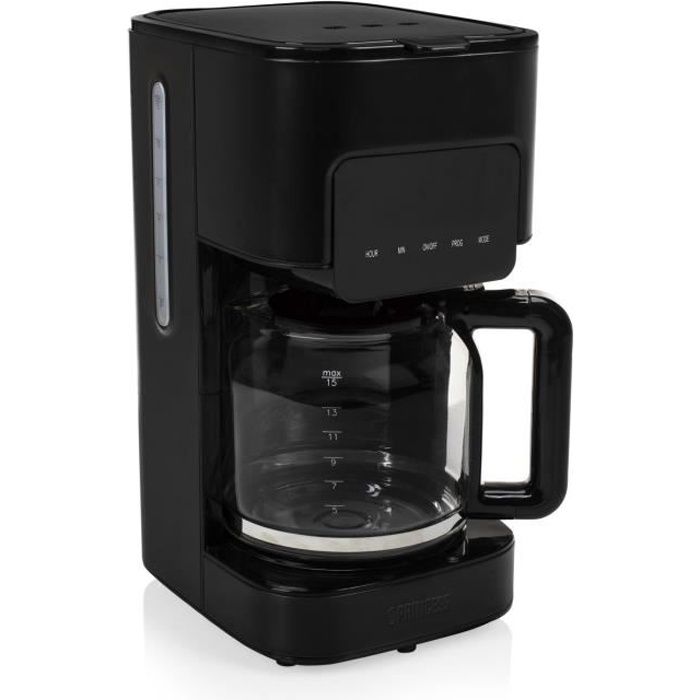 Princess Cafetière Deluxe Black Steel 1,5 L 900 W Noir
