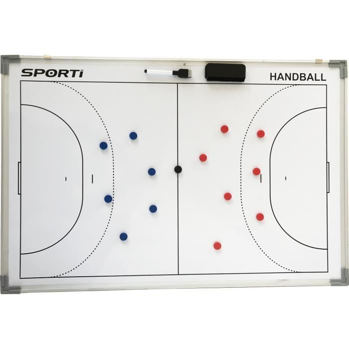 Petit tableau recto verso Handball 30x45cm - blanc - TU