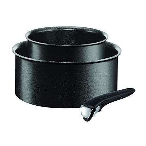 Tefal 2098700020 Set casseroles - Ingenio 5 Performance Noir 3 Pièces - Tous feux dont induction