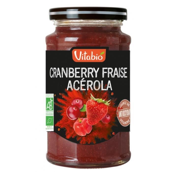 Cranberry fraise acérola 290gr - Vitabio