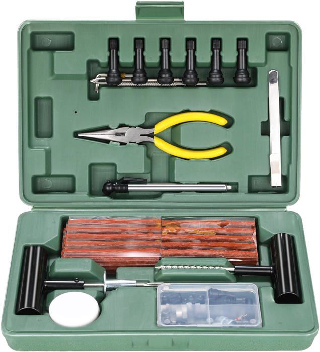 Knpwer 100 Pcs Kit De Réparation De Pneu,Outils De