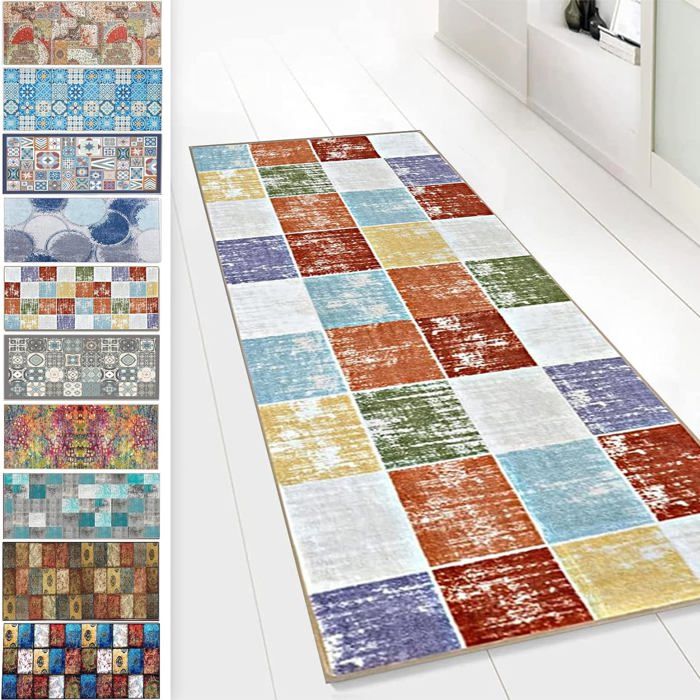 Tapis De Passage Sur Mesure SUNLIMEI - 95 X 130 Cm - Antidérapant, Doux, Pour Couloir, Cuisine, Entrée - 5