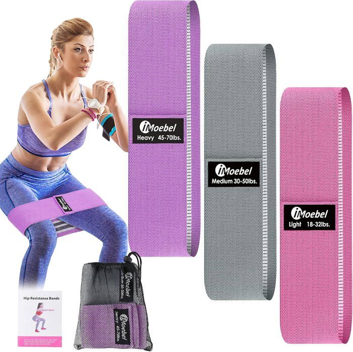 Bandes De Résistance FH Pro Pour Jambes - Renforce équilibre & Force - Lot Multiniveaux (6lb à 16lb)