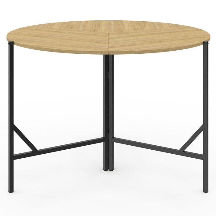 À vendre salle à manger avec 4 chaises en excellente état comme neuve Diamètre table 115 cm