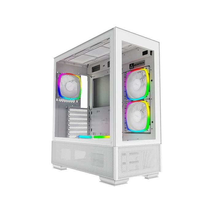 Boîtier PC - MONTECH - Sky Two - ATX - Blanc - Vitrée - RGB