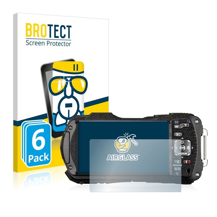 BROTECT Film Protecteur Verre 9H pour Ricoh WG-80 (6 Pièces) [Anti
