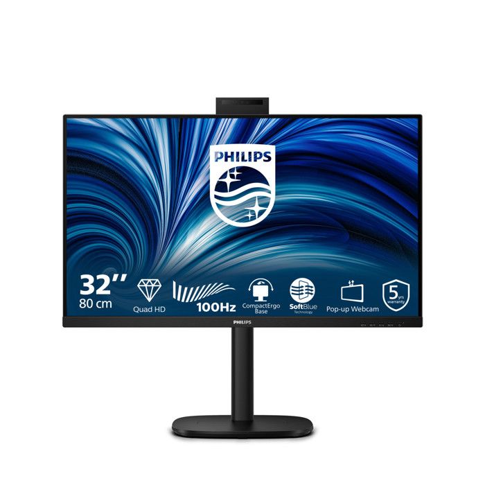 Philips 32B2U3601H 3000 Series écran LED 32 31.5 visualisable 2560 x 1440 QHD @ 100 Hz IPS 1000:1 HDMI DisplayPort USB C haut parleurs - vue 10