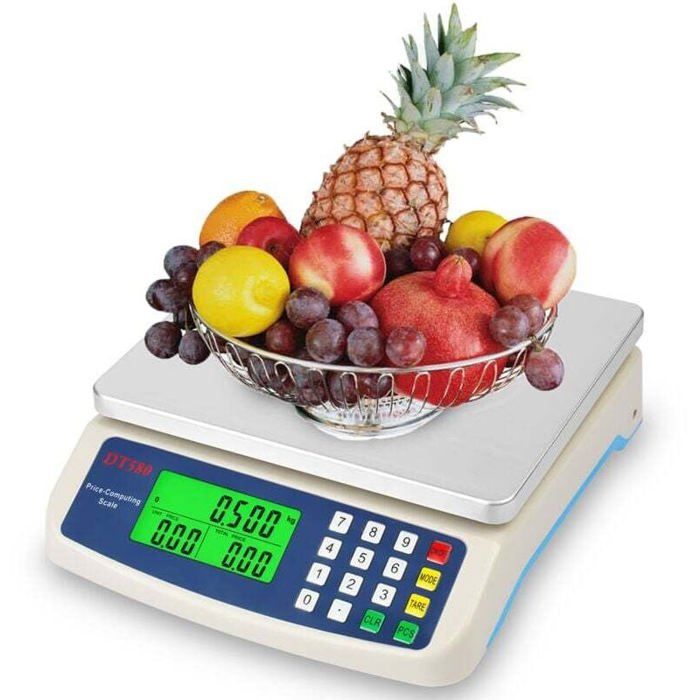Balance de précision électronique 30 kg/1 g calcul prix tare et comptage pour cuisine et commerce