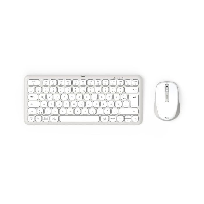 Ensemble clavier et sans fil Hama Bluetooth et USB A 3 canaux de connexion Clavier silencieux - vue 10